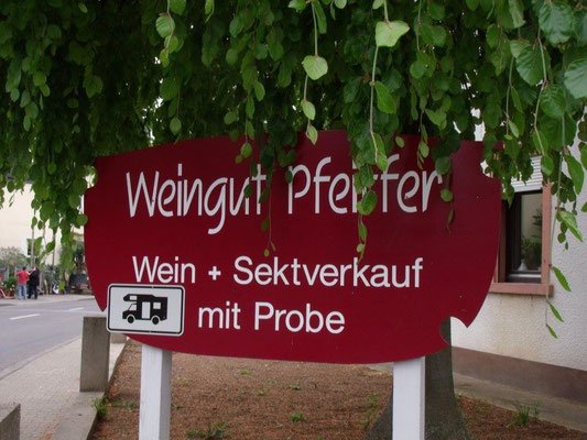 Wohnmobilstellplatz Weingut Pfeiffer